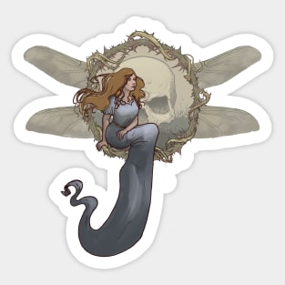 Art Nouveau Dragonfly Sticker